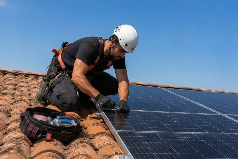 Maintenance et monitoring de panneaux solaires à Combloux