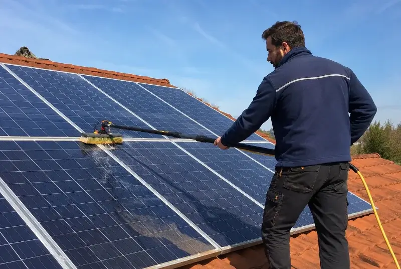 Nettoyage et entretien de panneaux solaires à Combloux